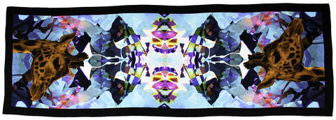 Rachel Zarkhosh MAXI Giraffe scarf 100% Silk
