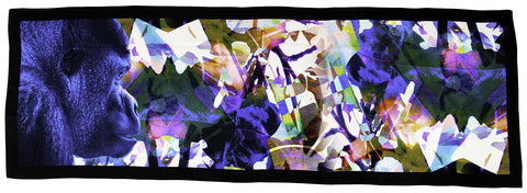 Rachel Zarkhosh MAXI Gorilla scarf 100% Silk