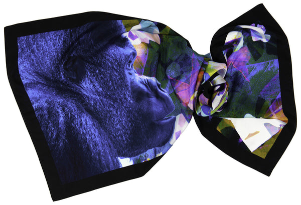 Rachel Zarkhosh MAXI Gorilla scarf 100% Silk