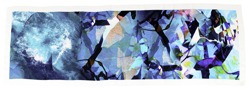 Rachel Zarkhosh MAXI Shark scarf 100% Silk