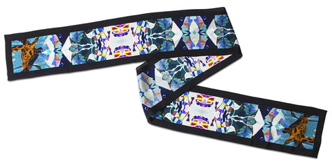 Rachel Zarkhosh SKINNY Giraffe scarf 100% Silk