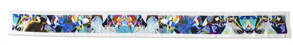 Rachel Zarkhosh SKINNY Monkey scarf 100% Silk