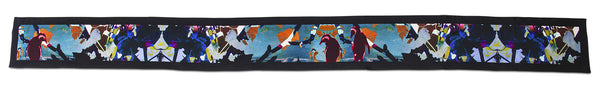 Rachel Zarkhosh SKINNY Penguin scarf 100% Silk